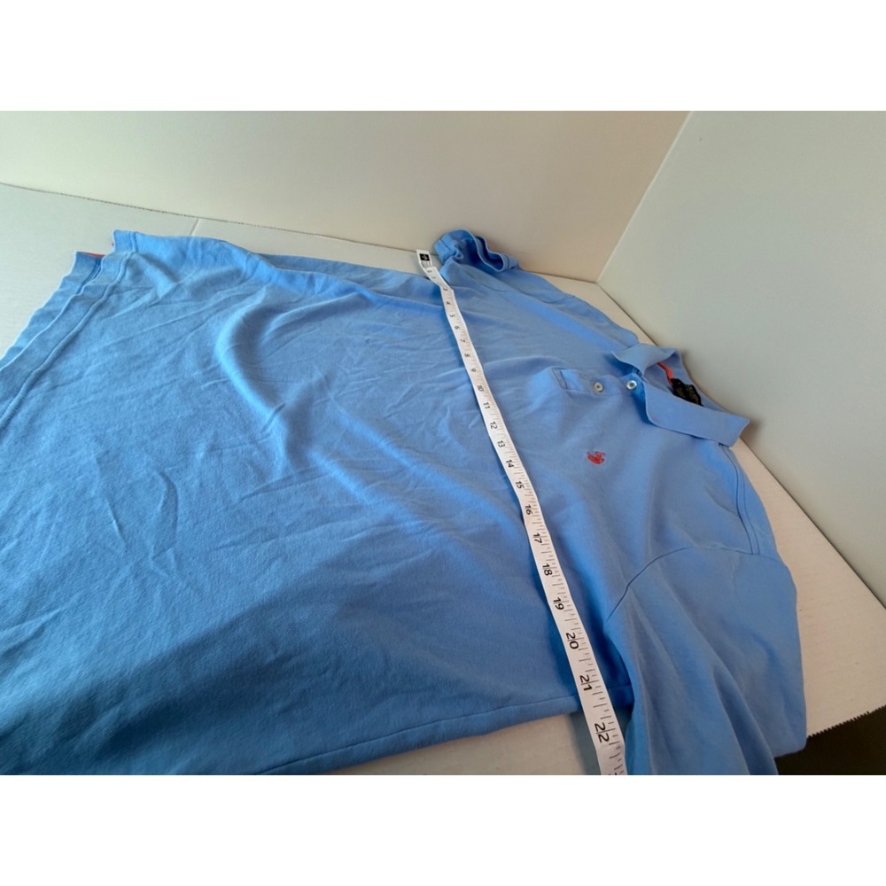 U.S. Polo Assn. Luxury Feel Light Blue Polo Shirt Short Sleeves Large Men's - Picture 5 of 9